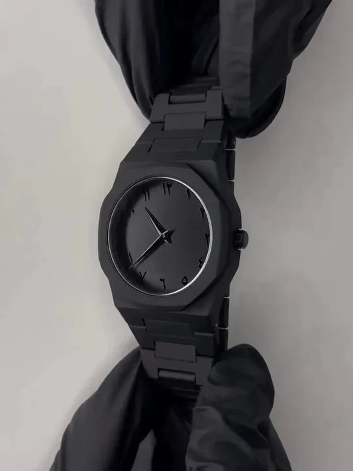 Arabic Aura Black Dial Watch